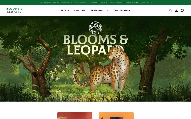 Blooms & Leopard
